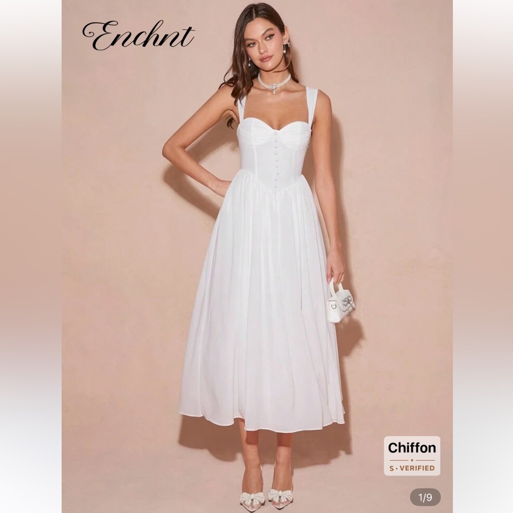 Basque Waist A-Line Princess Dress
